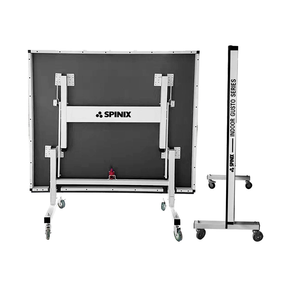 SPINIX Pro 25mm Indoor Blue&Black Foldable Solo Play Table Tennis Pingpong Table-Bats Balls Net