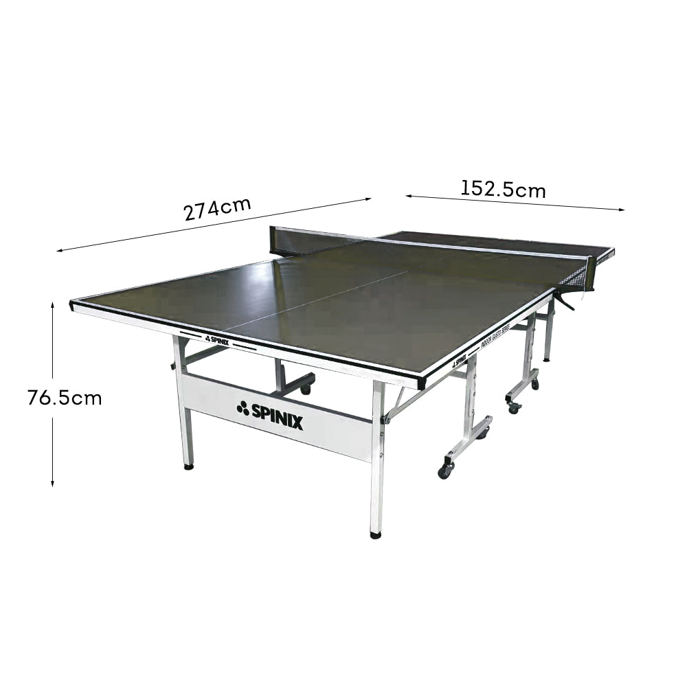 SPINIX Pro 25mm Indoor Blue&Black Foldable Solo Play Table Tennis Pingpong Table-Bats Balls Net