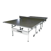 SPINIX 16mm Indoor Black Top Foldable Solo Play Table Tennis Pingpong Table-Bats Balls Net