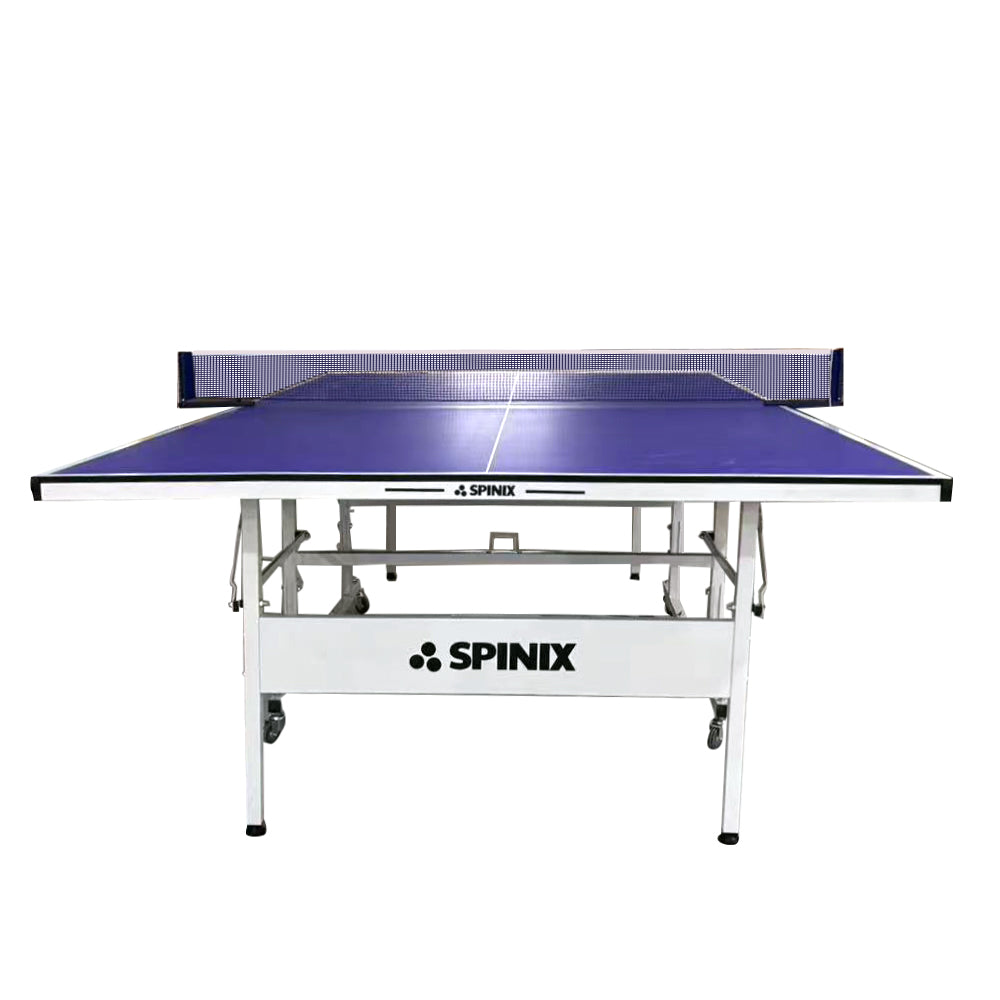 SPINIX Rollaway 13mm Indoor Black&Blue  Foldable Solo Play Table Tennis Pingpong Table-Bats Balls Net