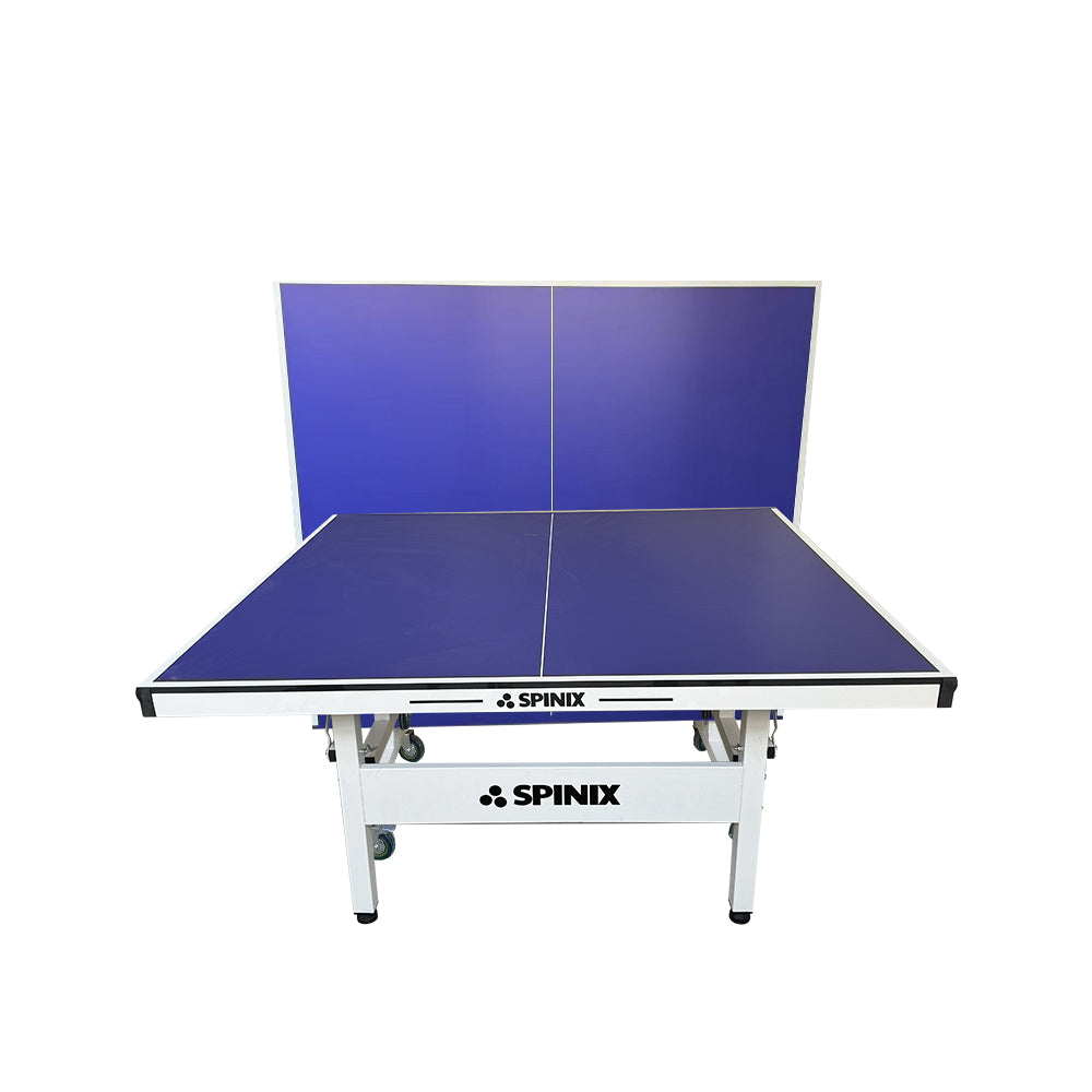 SPINIX Rollaway 13mm Indoor Black&Blue  Foldable Solo Play Table Tennis Pingpong Table-Bats Balls Net