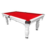 7FT Luxury Slate Pool Table Solid Timber Billiard Table Professional Snooker Game Table With Accessories Pack,White Frame