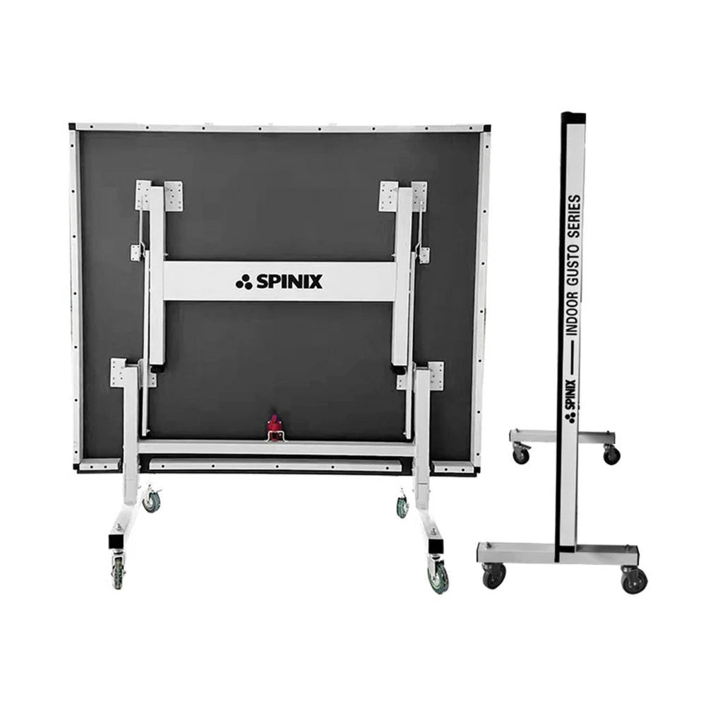 SPINIX Rollaway 13mm Indoor Black&Blue  Foldable Solo Play Table Tennis Pingpong Table-Bats Balls Net