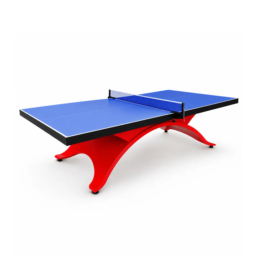 SPINIX Indoor Table Tennis Table - 25mm MDF Professional Ping Pong Table 274cm Full Size for Home Club Training - Blue & Red