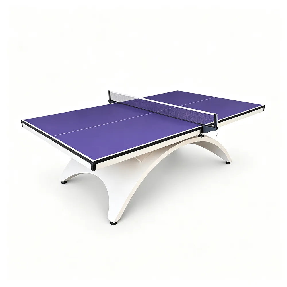 SPINIX Indoor Table Tennis Table - 25mm MDF Professional Ping Pong Table 274cm Full Size for Home Club Training - Blue & White