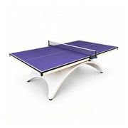SPINIX Indoor Table Tennis Table - 25mm MDF Professional Ping Pong Table 274cm Full Size for Home Club Training - Blue & White