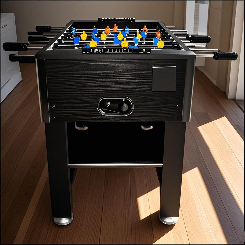 KICKSY 4FT Foosball Soccer Table Black