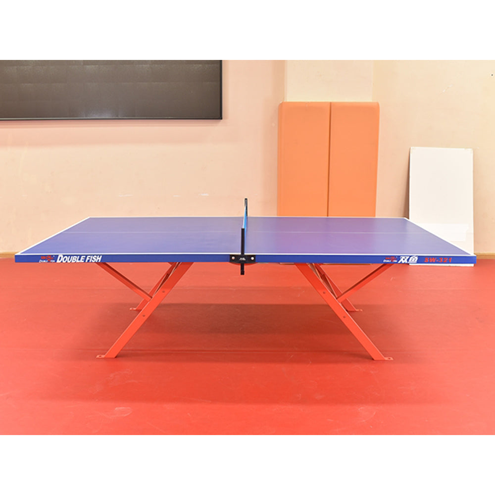 DOUBLE FISH SW321 Outdoor Waterproof Blue Table Tennis Pingpong Table-Bats Balls Net ITTF Approve