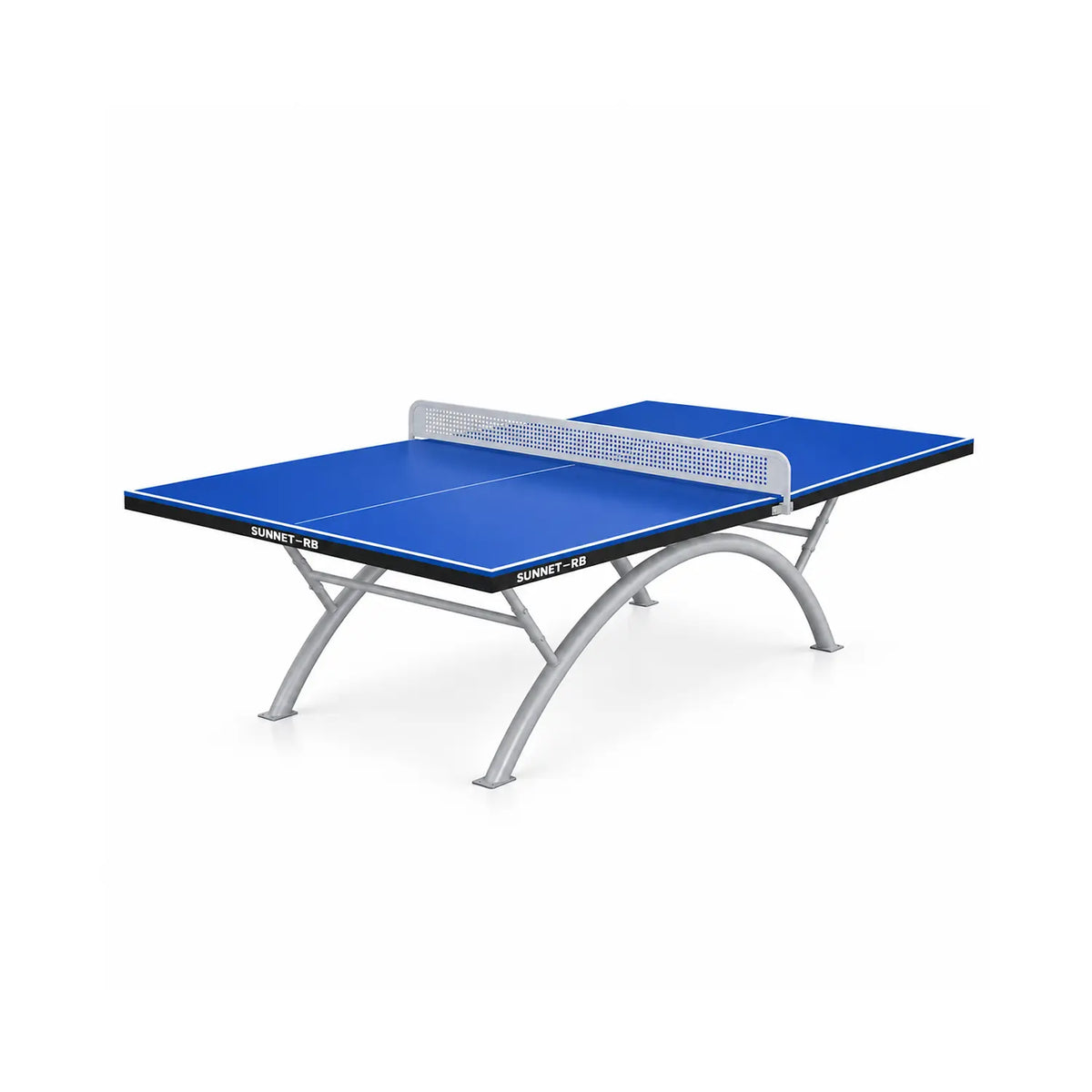 SUNNET PRO Upgraded Heavy Duty Outdoor Table Tennis Table - Rainbow Arc Frame - Grey