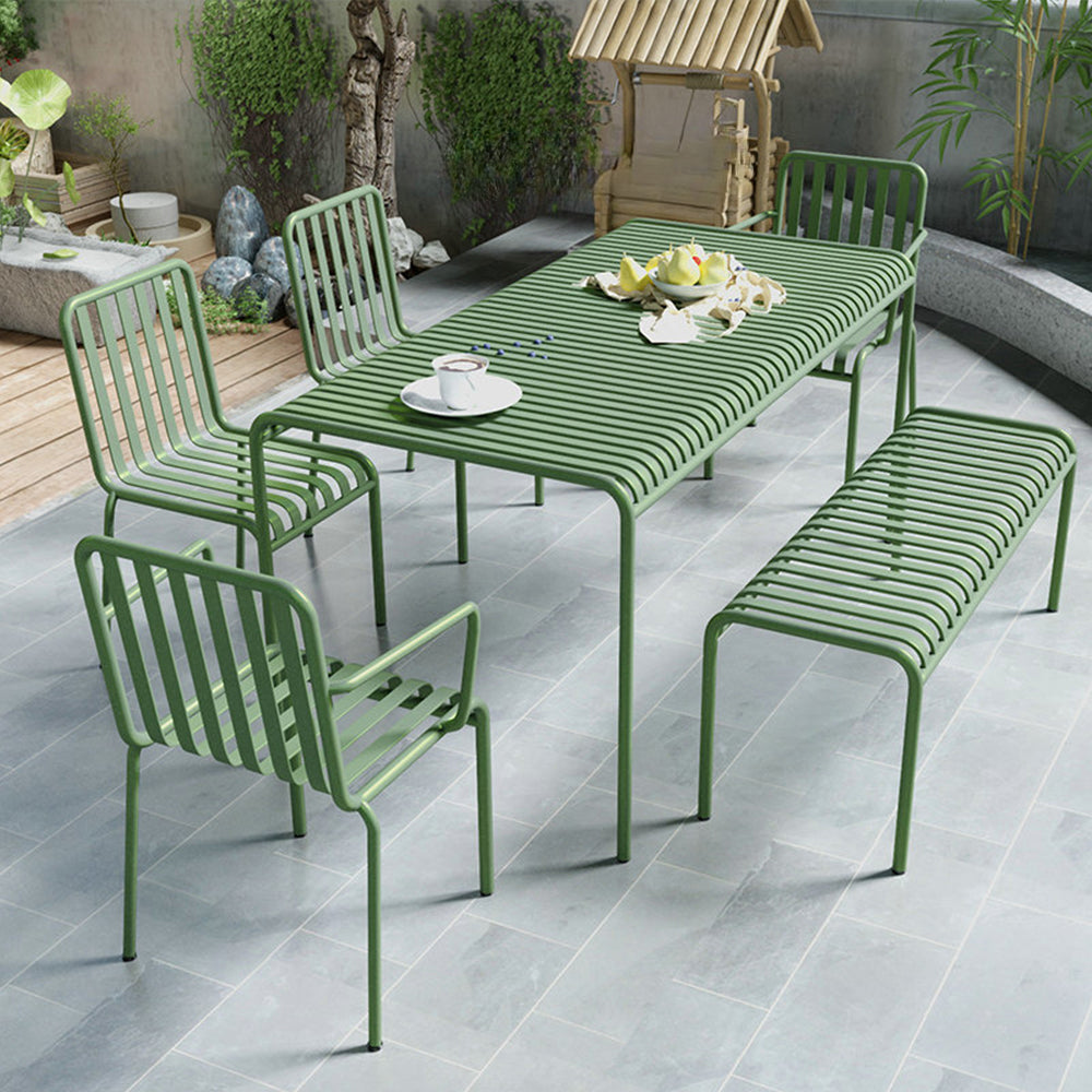 SOLARA Outdoor Iron Table/Bench/Chair/Sofa/Bar Stool - Green