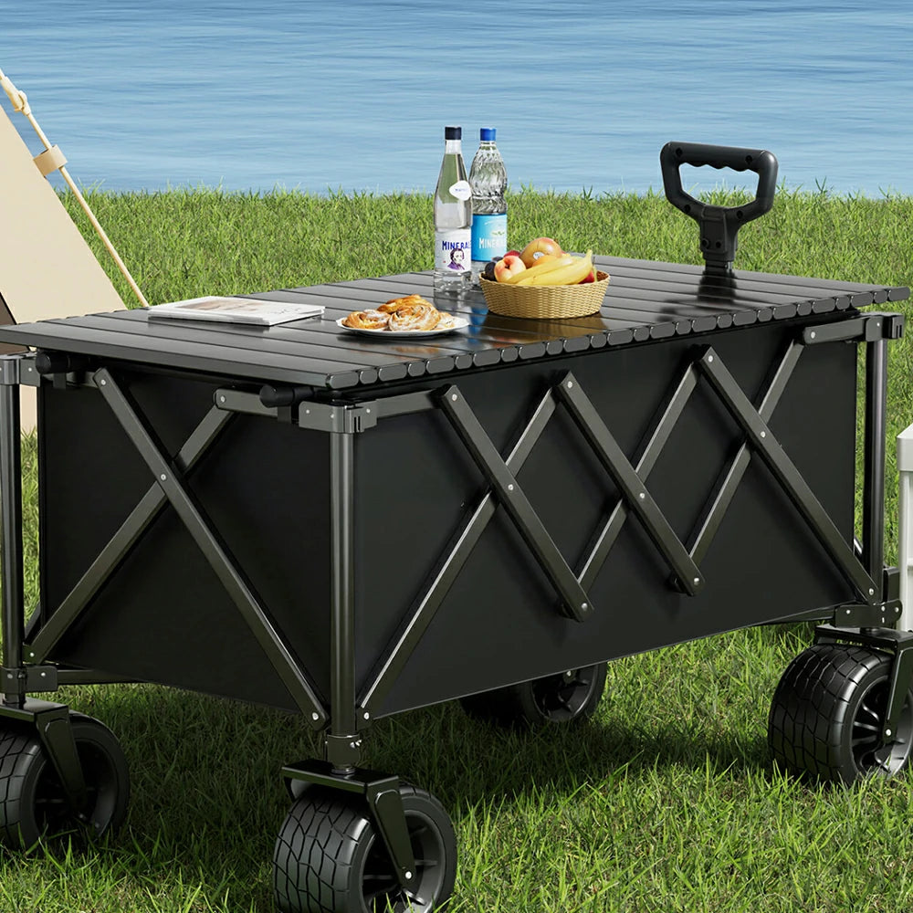 TREKKA ETC002 Portable Camping Tabletop – Lightweight Stable Design, Moisture-Resistant Surface, Multi-Purpose Outdoor Work & Dining Table