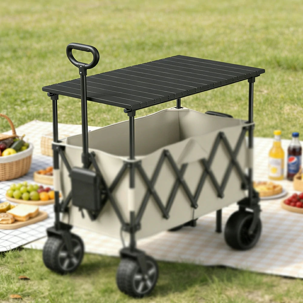 TREKKA ETC001 Portable Camping Tabletop – Lightweight Stable Design, Moisture-Resistant Surface, Multi-Purpose Outdoor Work & Dining Table