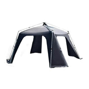 TREKKA Aluminum Alloy Dome Canopy Tent - Instant Setup, Wind-Resistant Octagonal Design, Spacious Outdoor Shelter - Black