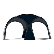 TREKKA Dome Canopy Sun Shelter with Arched Roof - Extra-Large Shading Area, Silver-Coated UV Protection, Outdoor Camping Canopy - Black