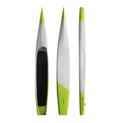 TREKKA Carbon-Fiber Racing Paddle Board Competition-Grade Speed SUP with Diamond-Grip Deck,   Raised Tail Design and Dual-Drain System