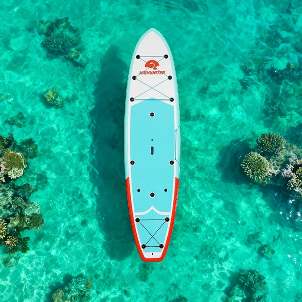 TREKKA Inflatable Stand Up Paddle Board Anti-Slip Deck Large Removable Fin Gear Bungees Stable and Easy to Control