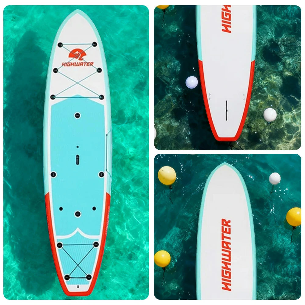TREKKA Inflatable Stand Up Paddle Board Anti-Slip Deck Large Removable Fin Gear Bungees Stable and Easy to Control