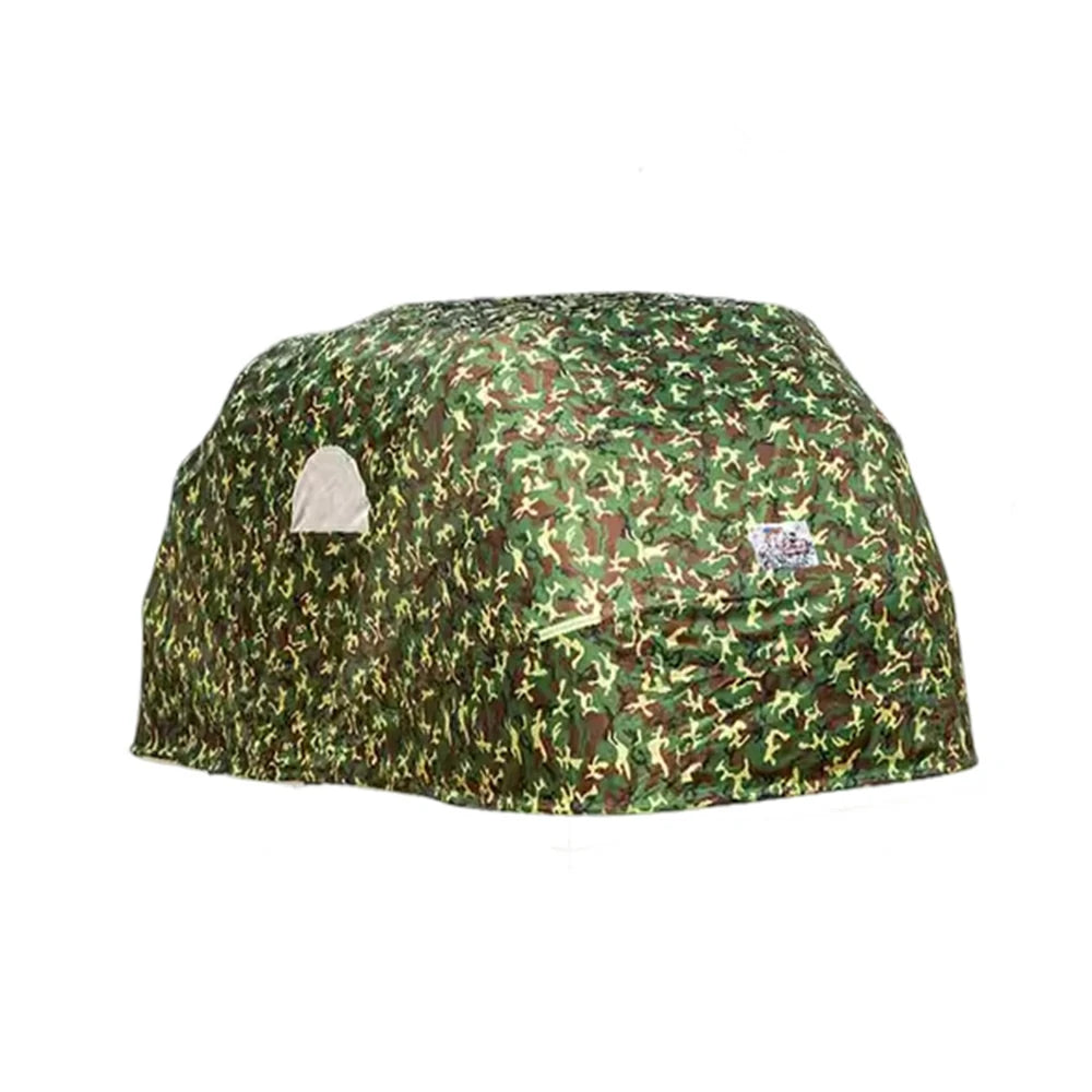 TREKKA Manual Car Canopy - 5.6/6m Upgraded Galvanized Steel Frame with Reinforced Structure, Waterproof & UV-Resistant Fabric, Wind-Stable Design - Camouflage