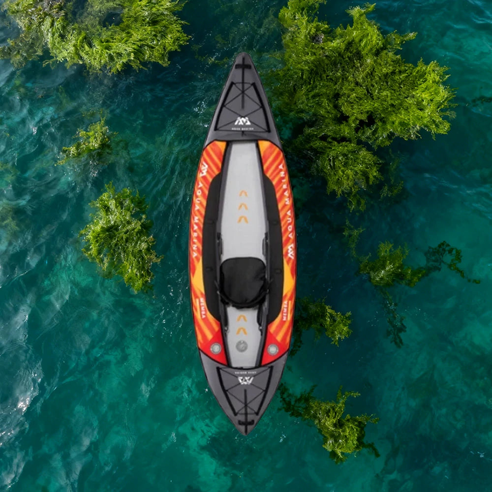 TREKKA 330/390cm Kayak Durable PVC Multi-Chamber Design Splash-Proof Bow Quick-Drain Valve Ideal for Fishing & Recreation