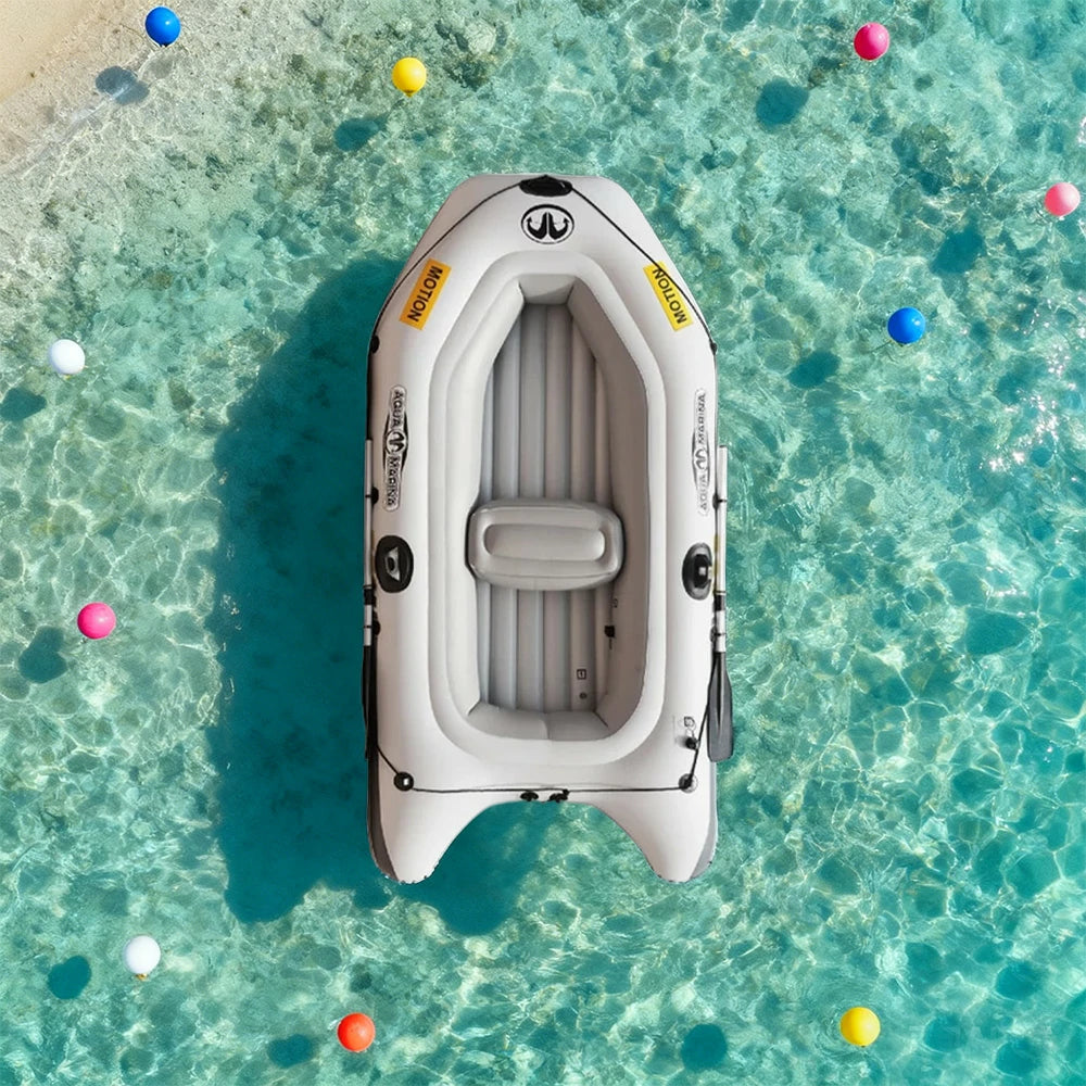 TREKKA 4-Person Kayak Durable PVC Multi-Chamber Design Removable Seat Cushion 279cm Ideal for Fishing & Recreation