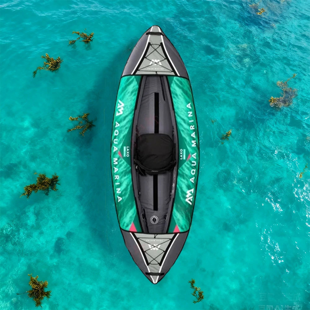 TREKKA 285/320cm Kayak Durable PVC Construction Multi-Chamber Design Removable Seat Cushion Ideal for Fishing & Recreation