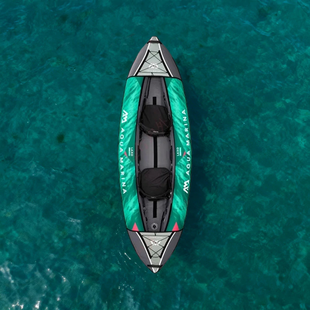 TREKKA 285/320cm Kayak Durable PVC Construction Multi-Chamber Design Removable Seat Cushion Ideal for Fishing & Recreation