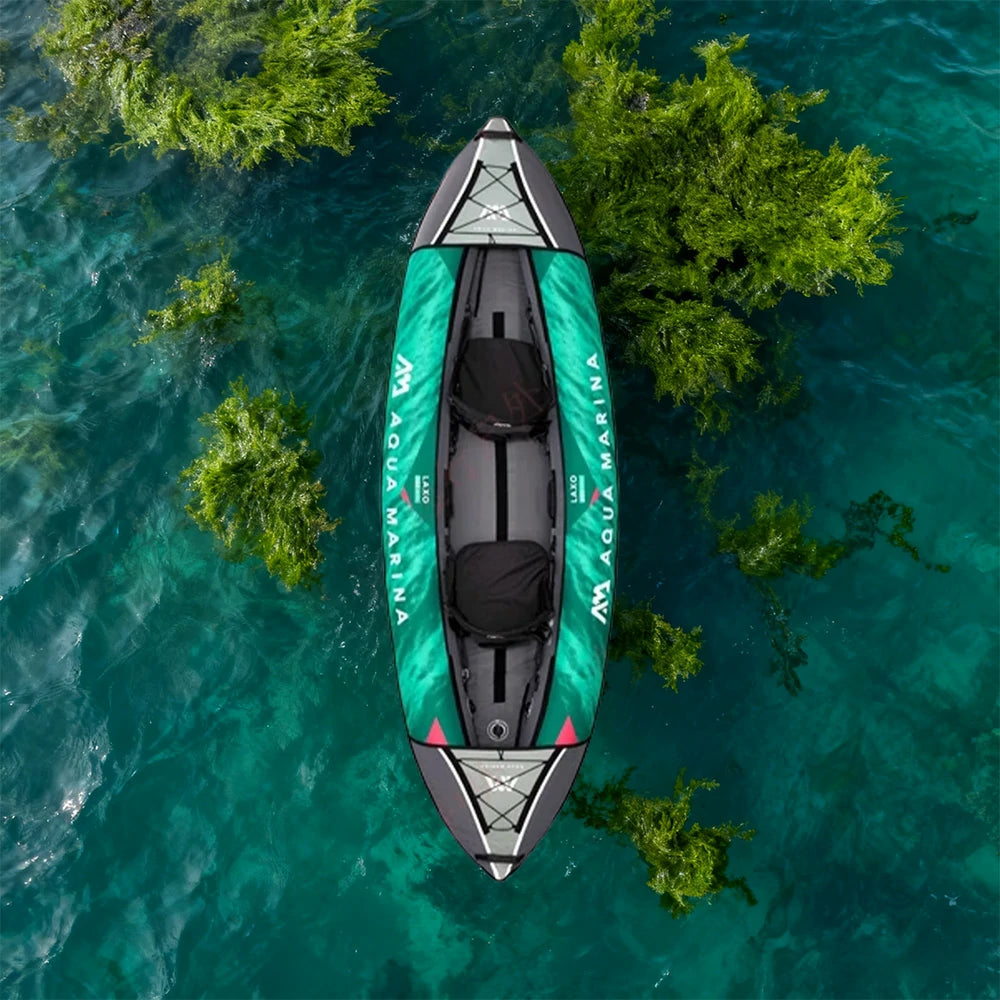 TREKKA 285/320cm Kayak Durable PVC Construction Multi-Chamber Design Removable Seat Cushion Ideal for Fishing & Recreation