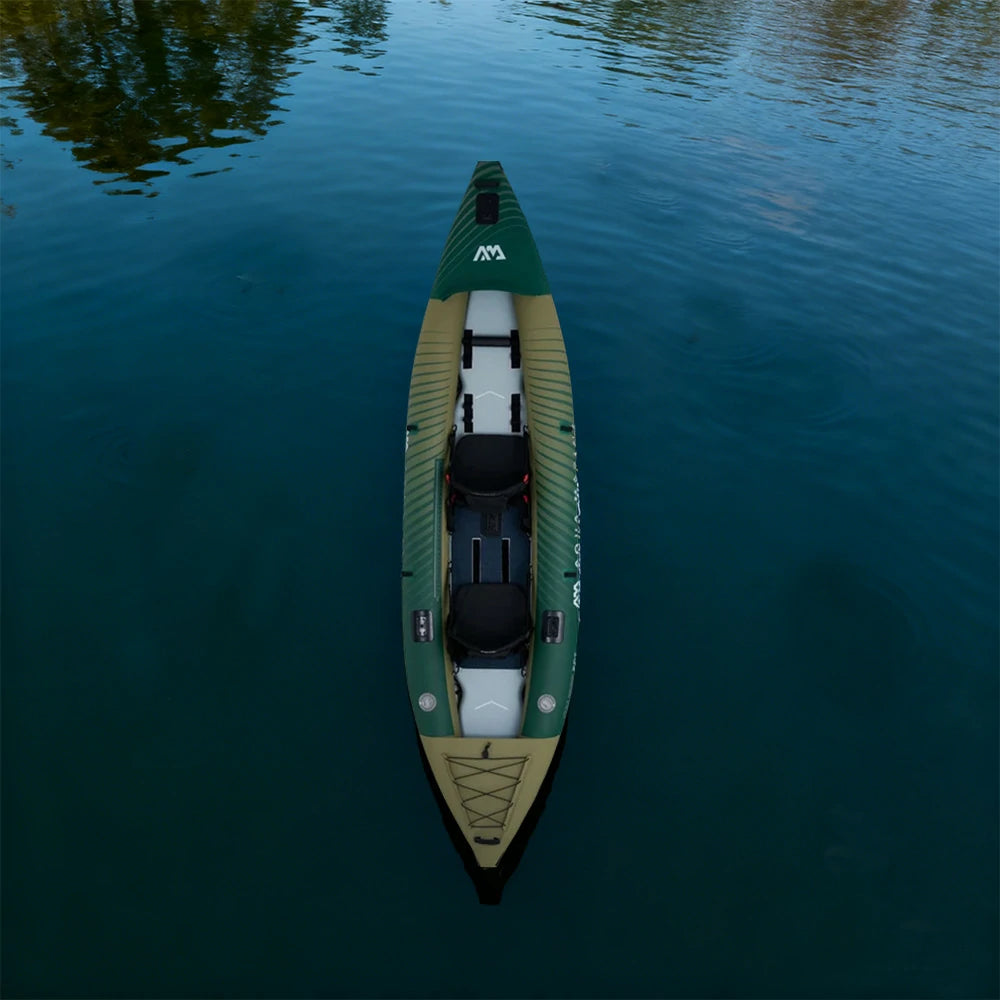 TREKKA 2-Person Kayak Durable PVC Multi-Chamber Design Removable Seat Cushion 398cm Ideal for Fishing & Recreation