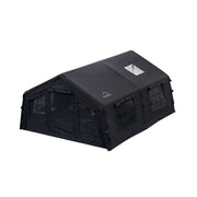 TREKKA 17.2 Square Meter Pro Camping Tent - Upgraded Poly-Cotton Fabric, Large Panoramic Windows, Spacious Interior, All-Season Outdoor Shelter - Black