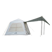 TREKKA 5.8 Square Meter Oxford Fabric Camping Tent - Durable Waterproof Material, Ventilated Windows, Compact & Spacious Design for Outdoor Use - White