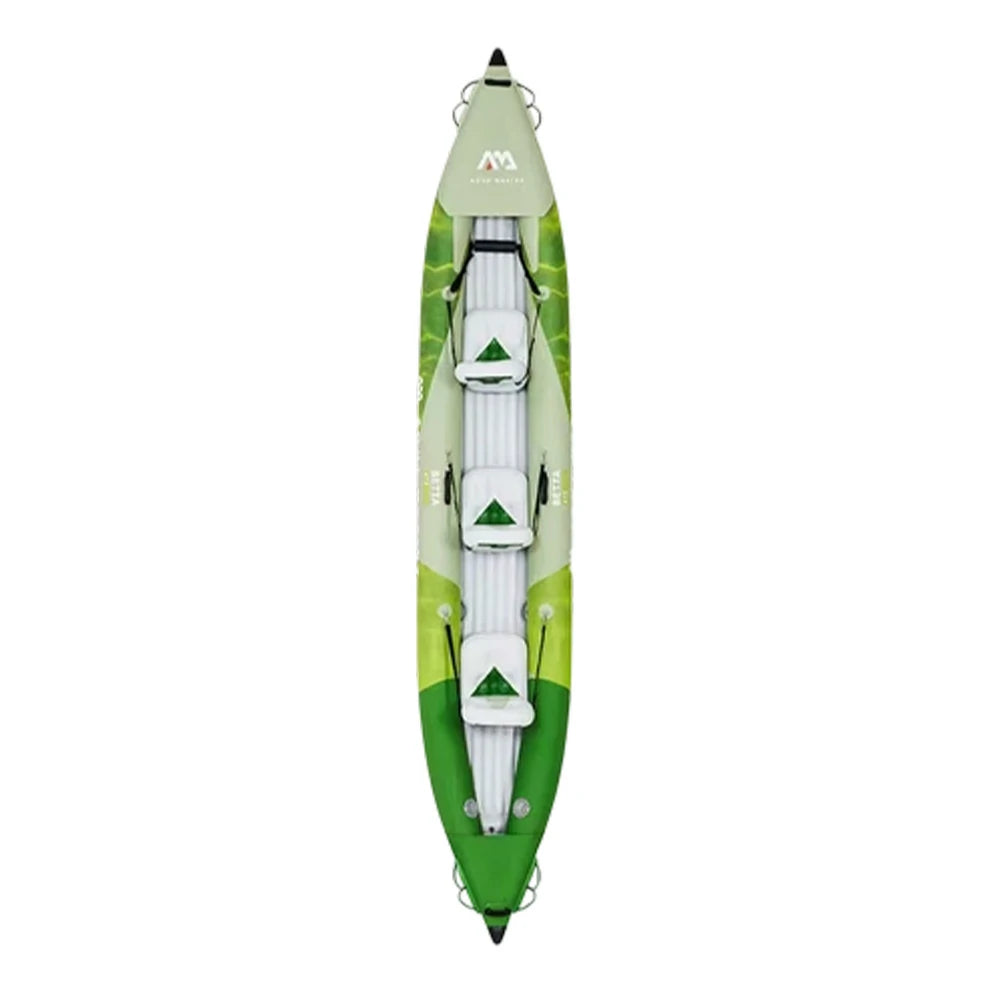TREKKA 312/412/475cm Inflatable Kayak Durable PVC Multi-Chamber Design Splash-Proof Bow Removable Seat Ideal for Fishing & Recreation