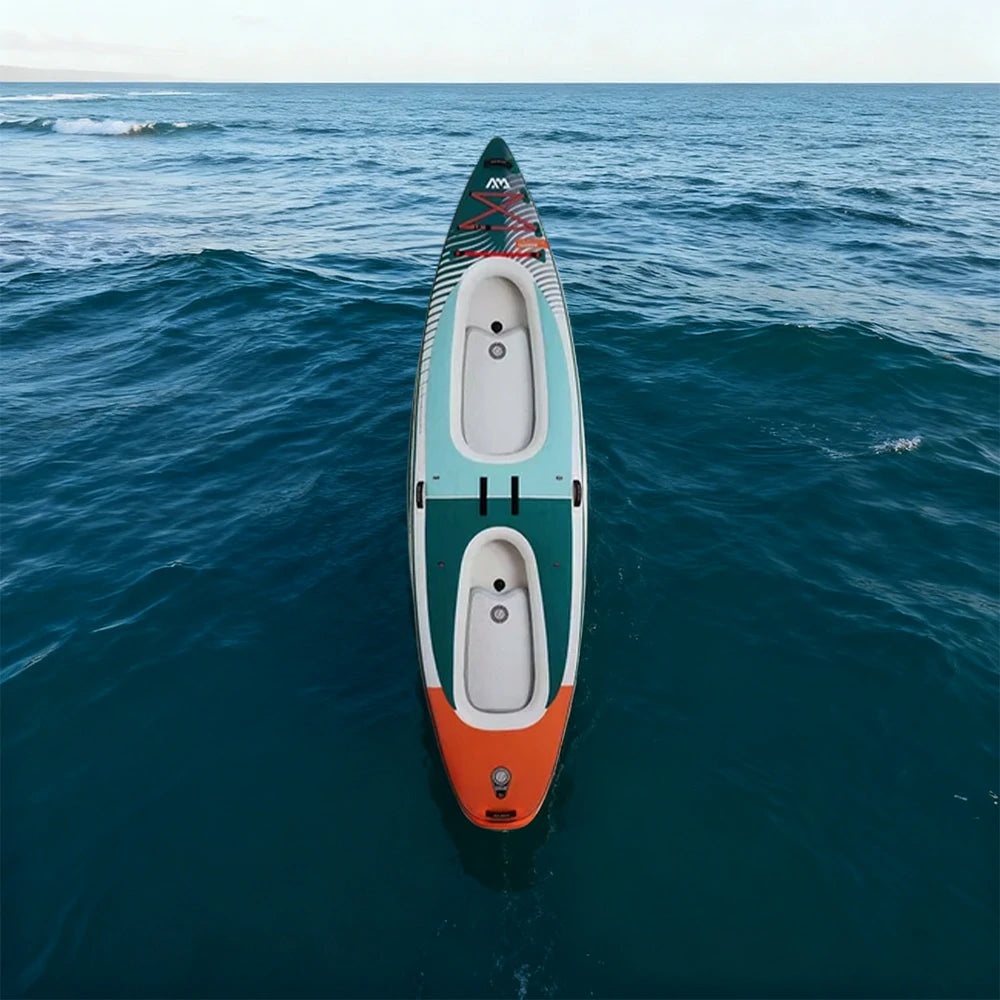 TREKKA 340/402cm Kayak Multi-Chamber Design Durable PVC Removable Seat Cushion Ideal for Fishing & Recreation