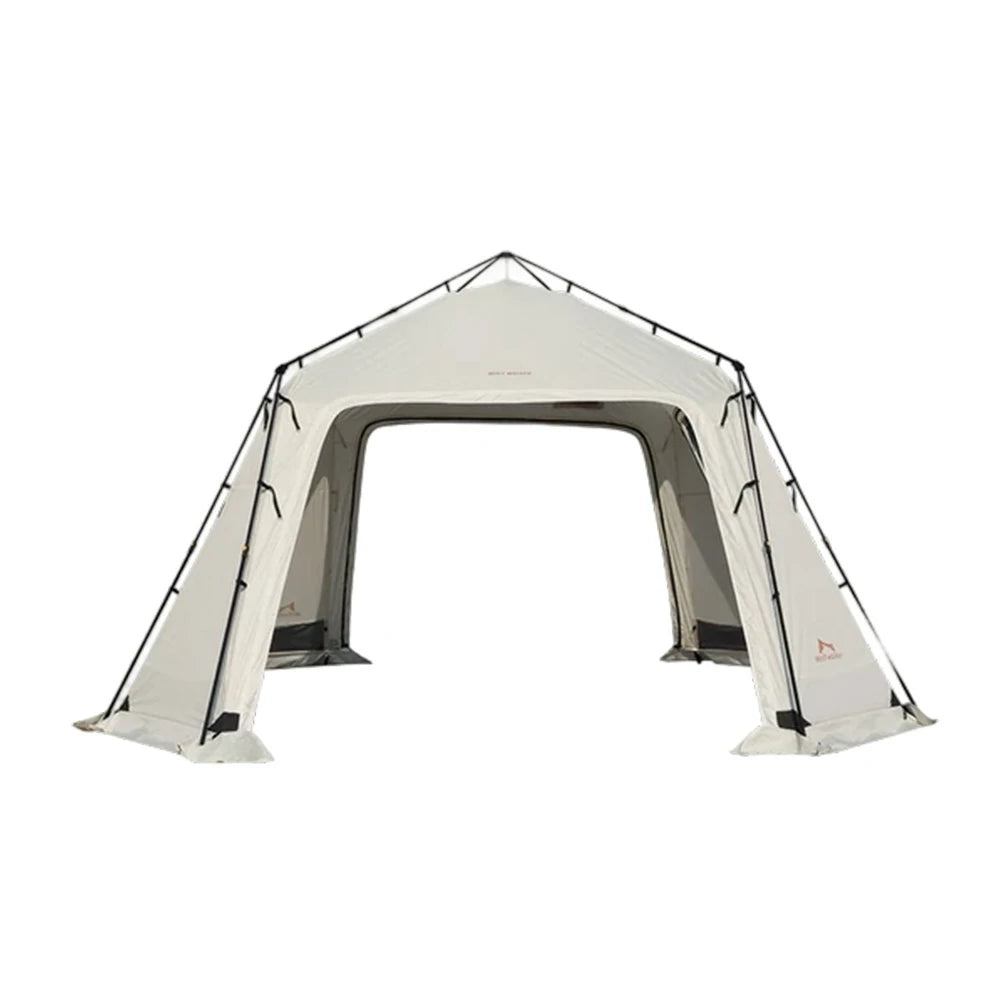 TREKKA Auto-Open Large Camping Canopy Tent - Ripstop Oxford Fabric, Quick Setup, Heavy-Duty Steel Frame, Spacious Outdoor Shelter - Ivory White