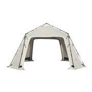 TREKKA Auto-Open Large Camping Canopy Tent - Ripstop Oxford Fabric, Quick Setup, Heavy-Duty Steel Frame, Spacious Outdoor Shelter - Ivory White