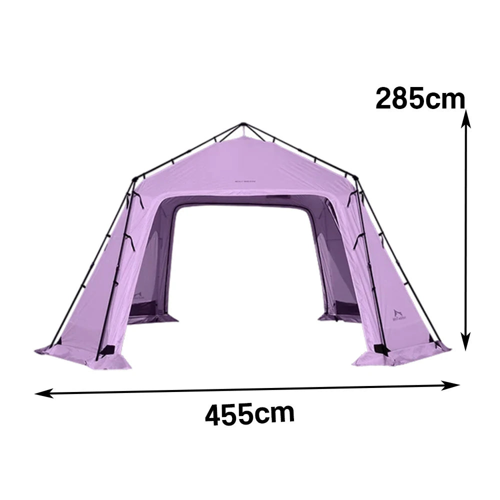 TREKKA Auto-Open Large Camping Canopy Tent - Ripstop Oxford Fabric, Quick Setup, Heavy-Duty Steel Frame, Spacious Outdoor Shelter - Pink