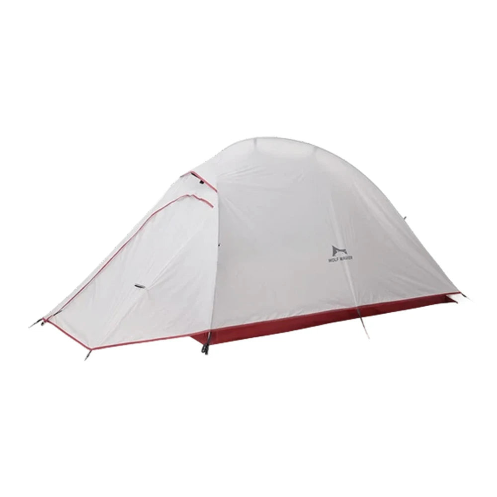 TREKKA Ultralight Silicone-Coated Hiking Camping Tent - Windproof, Waterproof, Compact Backpacking Shelter - Grey