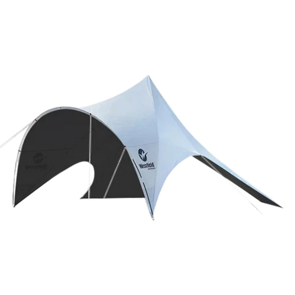 TREKKA Outdoor Sun Shelter Canopy - UV-Resistant Blackout Coating, Wide Shading Coverage, Stable Multi-Point Support - Fog White