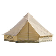 TREKKA 14 Square Meter Large Indian-Style Camping Tent - Durable Poly-Cotton Fabric, Spacious Interior, All-Season Outdoor Shelter - Beige