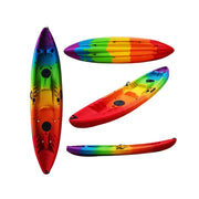 TREKKA 2-Person Kayak Stable Design Multiple Drainage Holes Comfortable Seating Ideal for Lakes & Rivers