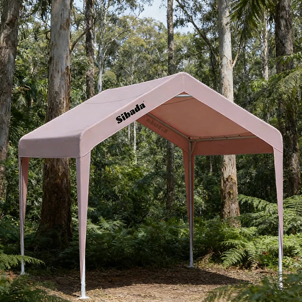 TREKKA Outdoor Pop-Up Gazebo - 3x3m Canopy Only, Reinforced Steel Frame, Waterproof & UV-Resistant Fabric, Wind-Stable Structure, Quick Assembly - Sakura Pink