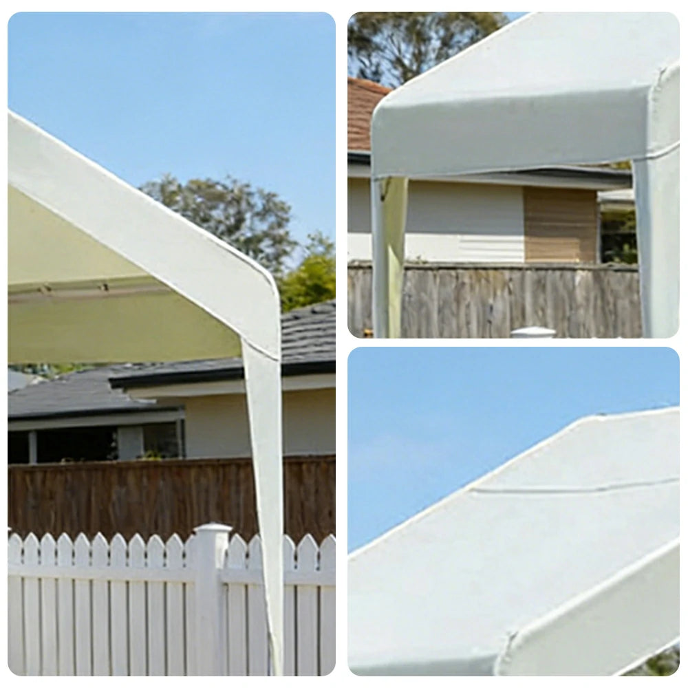 TREKKA Outdoor Pop-Up Gazebo - 3x3m Canopy Only, Reinforced Steel Frame, Waterproof & UV-Resistant Fabric, Wind-Stable Structure, Quick Assembly - Ivory White