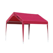 TREKKA Outdoor Pop-Up Gazebo - 3x3m Canopy Only, Reinforced Steel Frame, Waterproof & UV-Resistant Fabric, Wind-Stable Structure, Quick Assembly - Wine Red