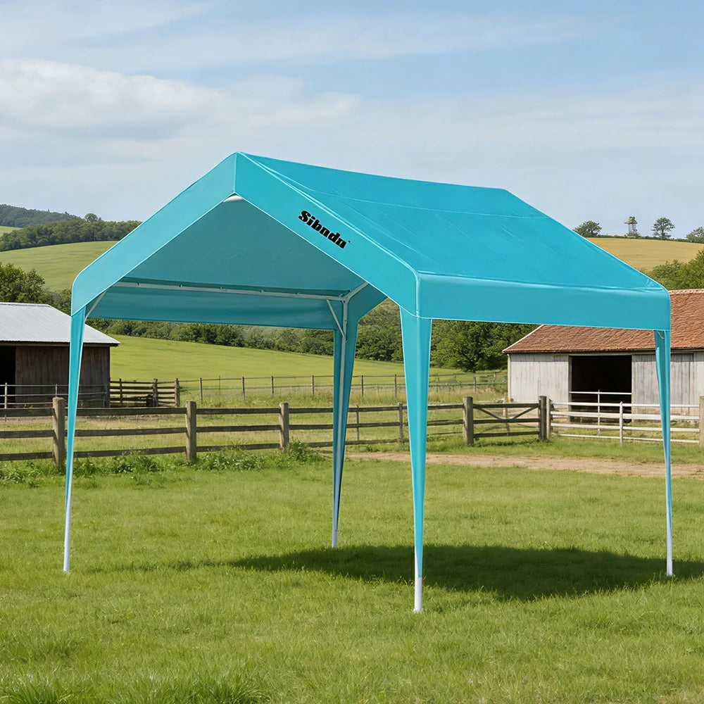 TREKKA Outdoor Pop-Up Gazebo - 3x3m Canopy Only, Reinforced Steel Frame, Waterproof & UV-Resistant Fabric, Wind-Stable Structure, Quick Assembly - Blue