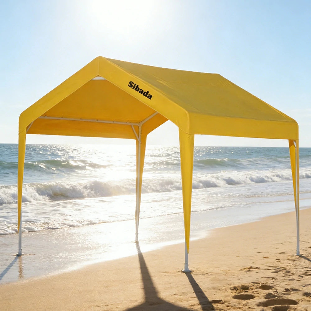 TREKKA Outdoor Pop-Up Gazebo - 3x3m Canopy Only, Reinforced Steel Frame, Waterproof & UV-Resistant Fabric, Wind-Stable Structure, Quick Assembly - Yellow