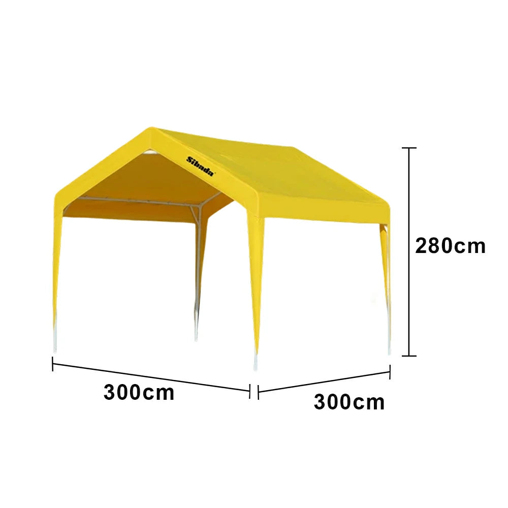 TREKKA Outdoor Pop-Up Gazebo - 3x3m Canopy Only, Reinforced Steel Frame, Waterproof & UV-Resistant Fabric, Wind-Stable Structure, Quick Assembly - Yellow