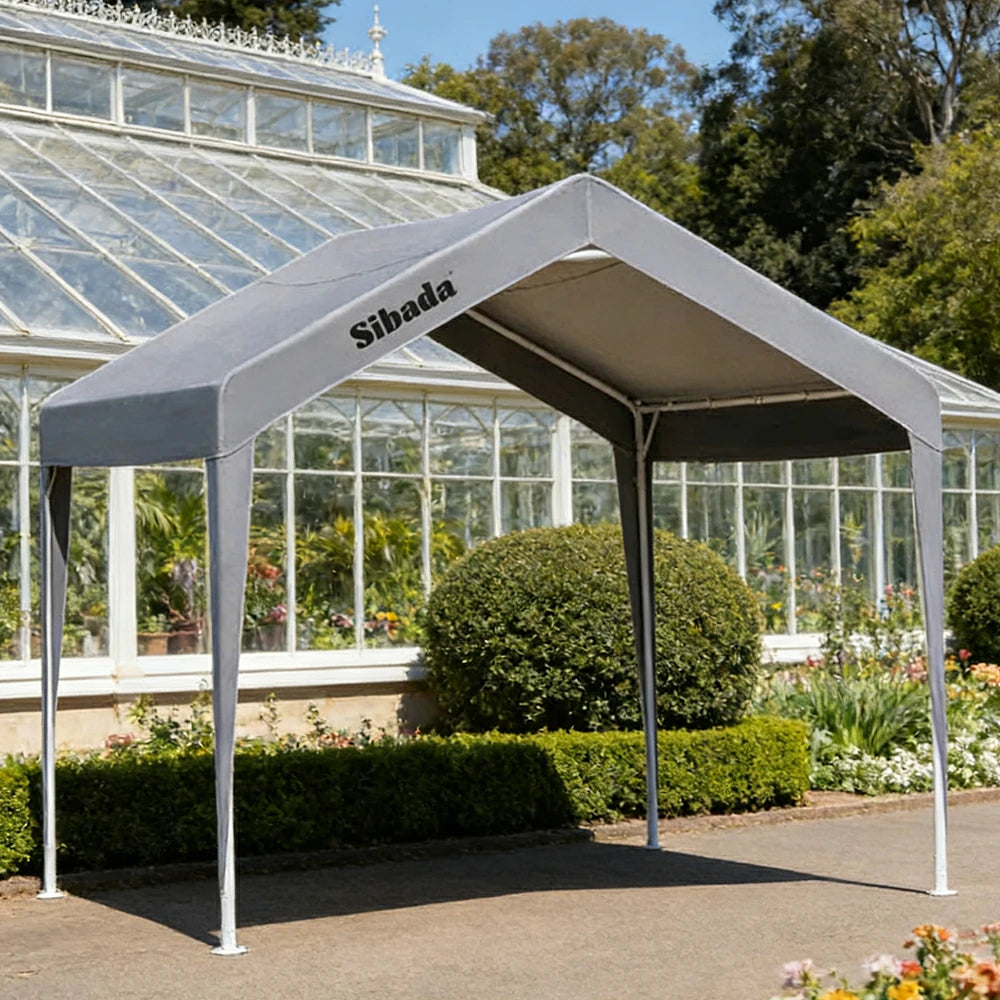 TREKKA Outdoor Pop-Up Gazebo - 3x3m Canopy Only, Reinforced Steel Frame, Waterproof & UV-Resistant Fabric, Wind-Stable Structure, Quick Assembly - Grey