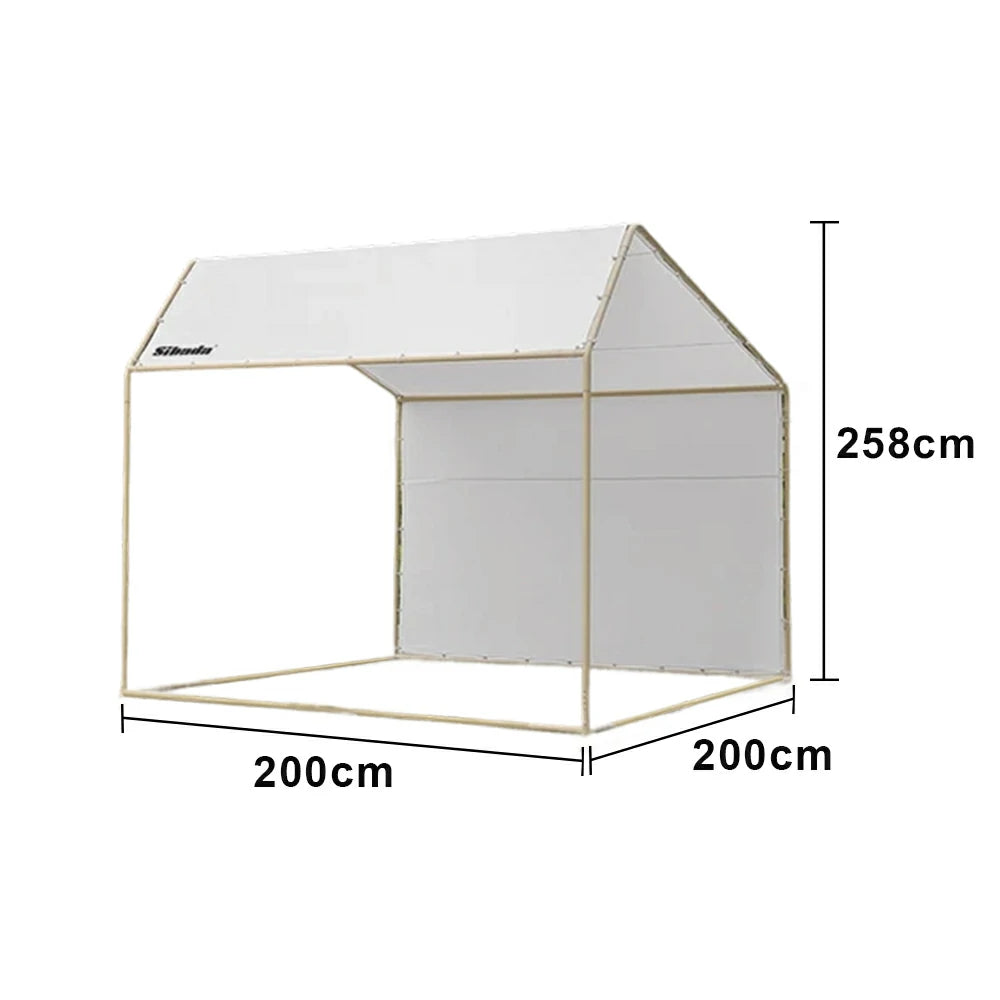 TREKKA Outdoor Pop-Up Gazebo 2/3m Canopy with Reinforced Steel Frame, Waterproof & UV-Resistant Fabric, Wind-Stable Structure, Quick Assembly - White