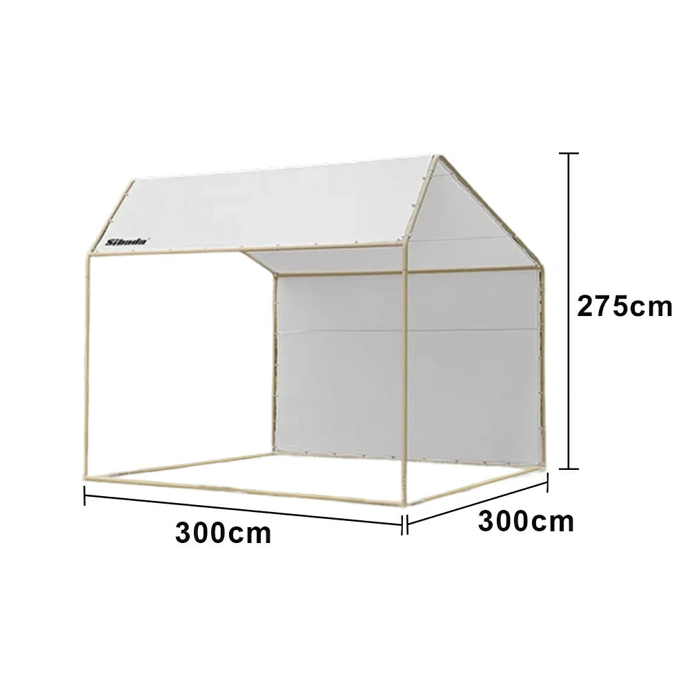 TREKKA Outdoor Pop-Up Gazebo 2/3m Canopy with Reinforced Steel Frame, Waterproof & UV-Resistant Fabric, Wind-Stable Structure, Quick Assembly - White