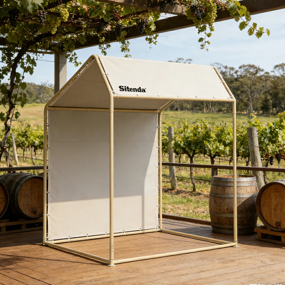 TREKKA Outdoor Pop-Up Gazebo 2/3m Canopy with Reinforced Steel Frame, Waterproof & UV-Resistant Fabric, Wind-Stable Structure, Quick Assembly - Beige