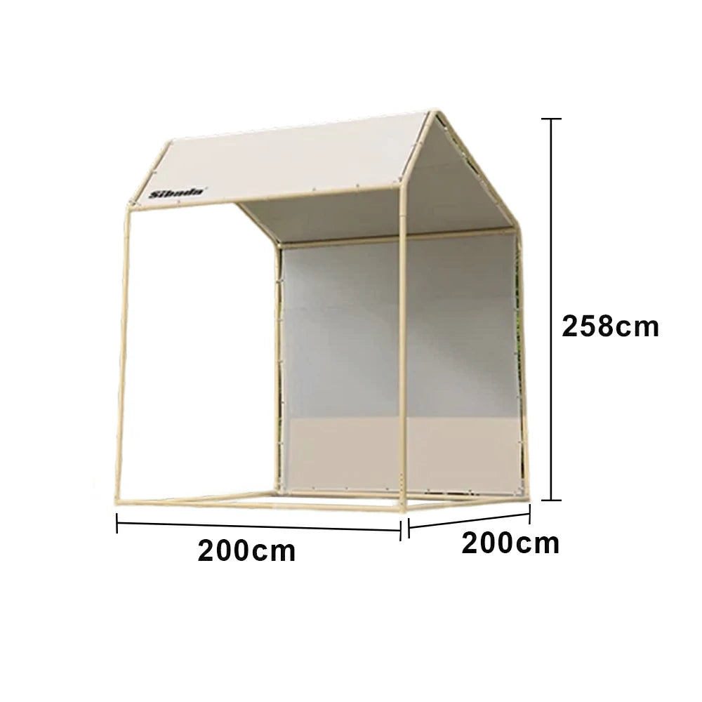TREKKA Outdoor Pop-Up Gazebo 2/3m Canopy with Reinforced Steel Frame, Waterproof & UV-Resistant Fabric, Wind-Stable Structure, Quick Assembly - Beige